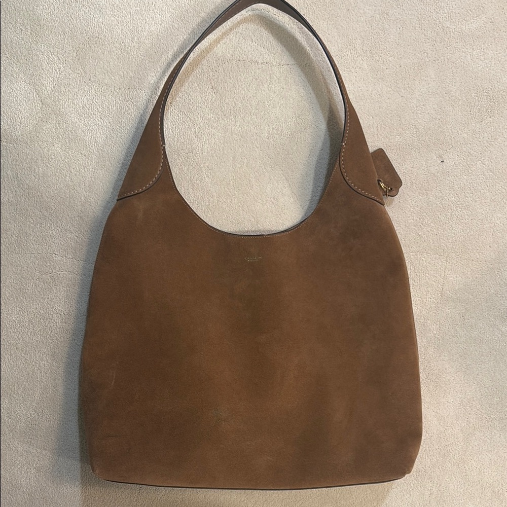 Coach Brown Suede Hobo Bag